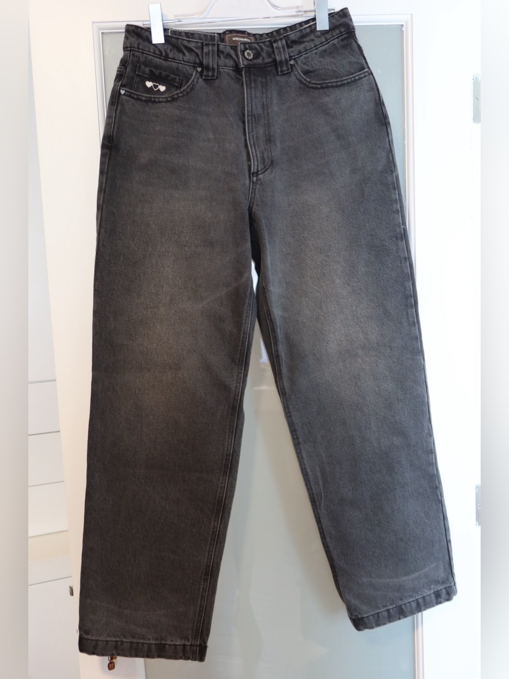 Nude Project Men's Gray Straight-Leg Jeans - Classic Washed Look